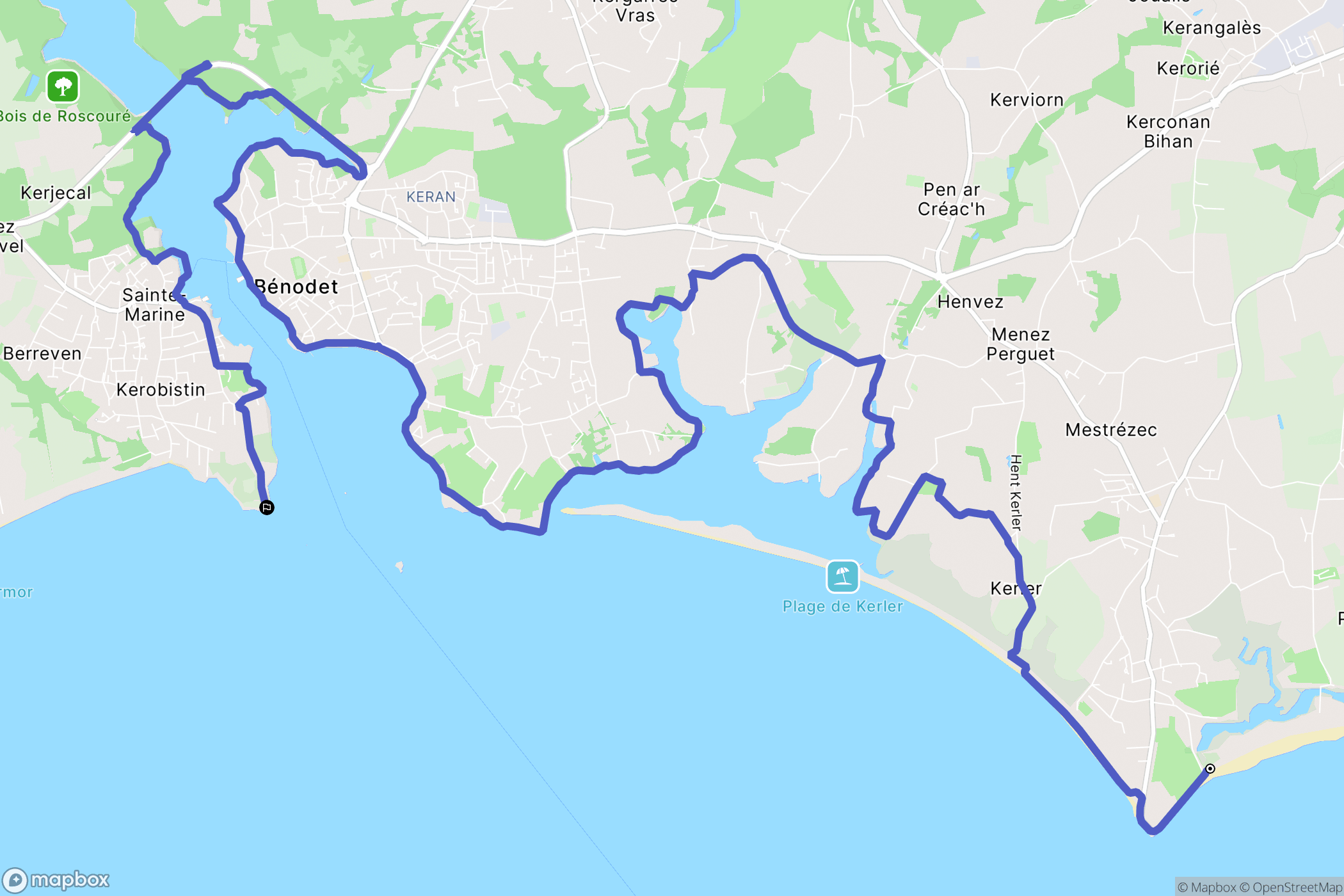 Fouesnant: routekaart voor buitenactiviteiten - France