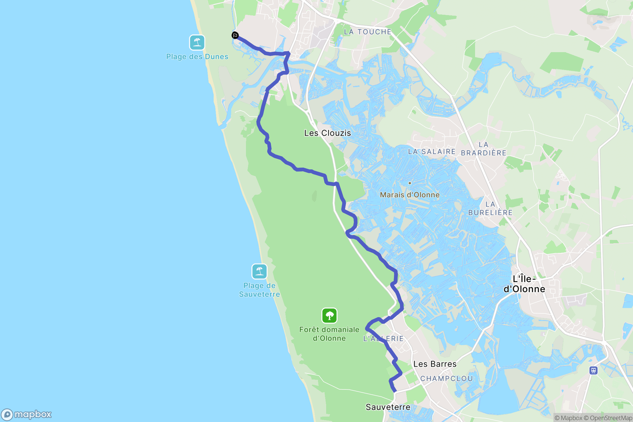 Brem-sur-Mer: routekaart voor buitenactiviteiten - France