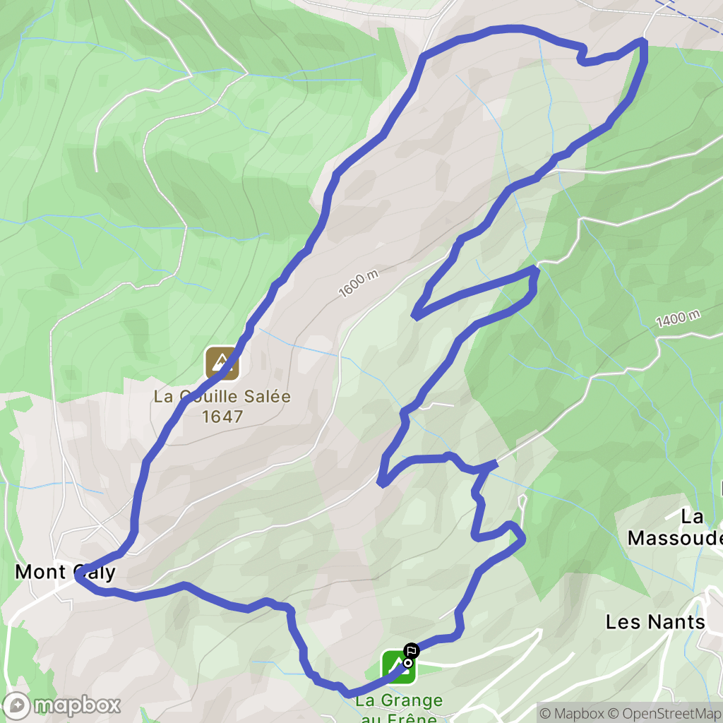 Les Gets : carte du parcours de randonnée - France