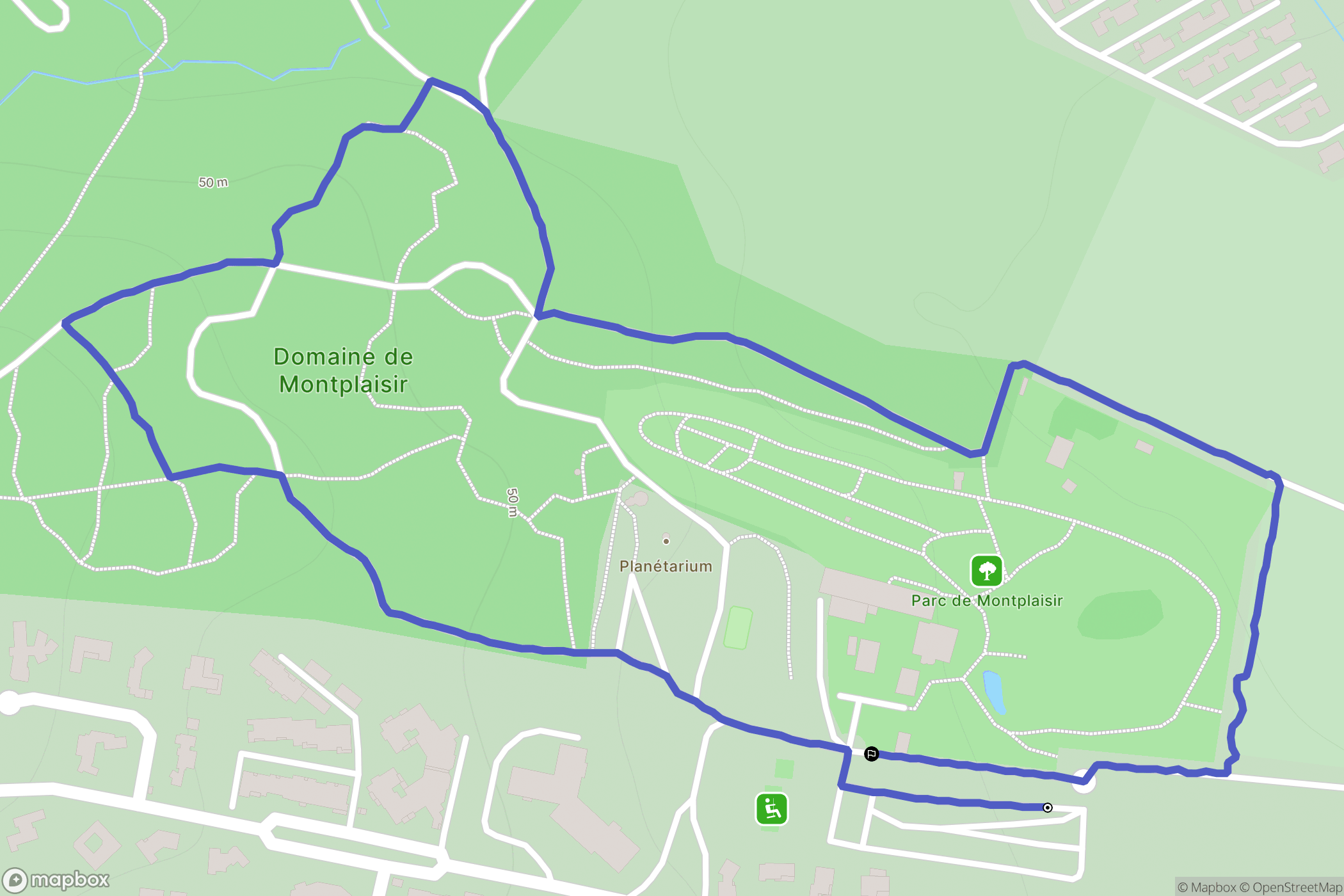 Narbonne : carte du parcours de randonnée - France