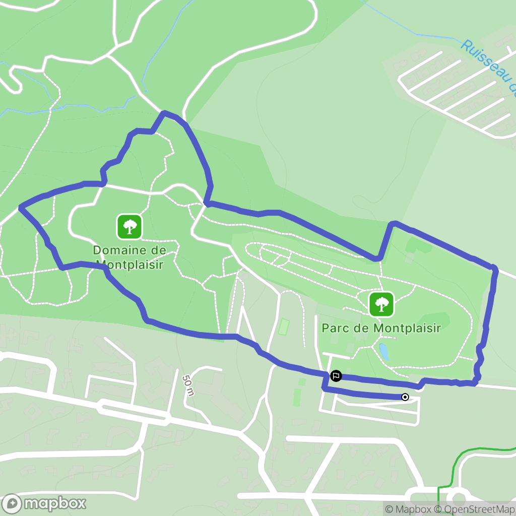 Narbonne : carte du parcours de randonnée - France