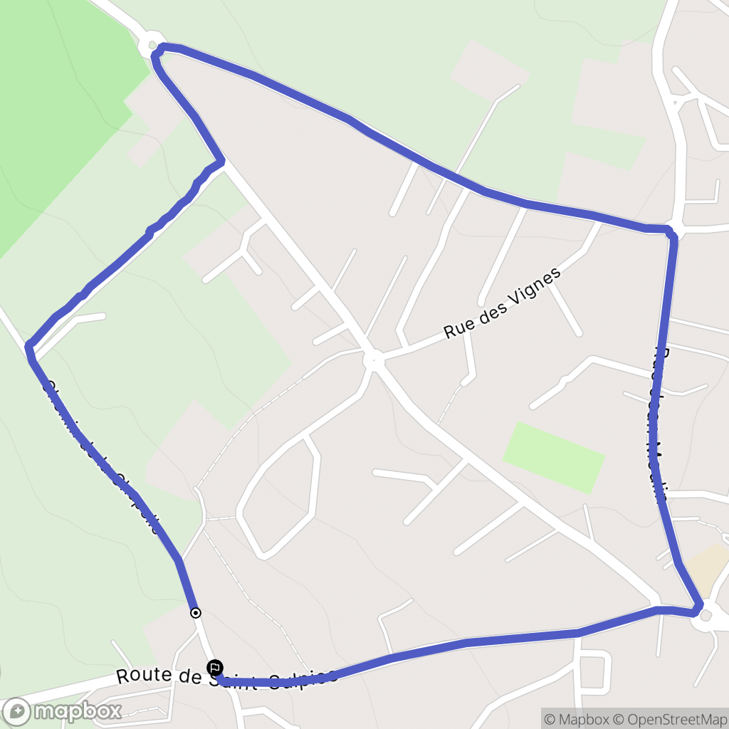 Villerest : carte du parcours de randonnée - France