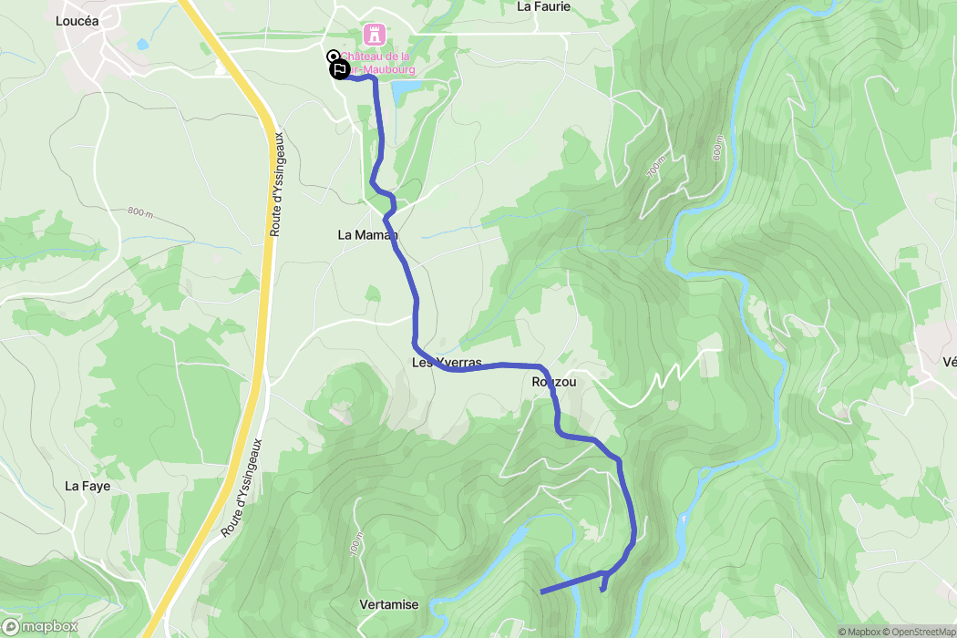 Saint-Maurice-de-Lignon: routekaart voor buitenactiviteiten - France