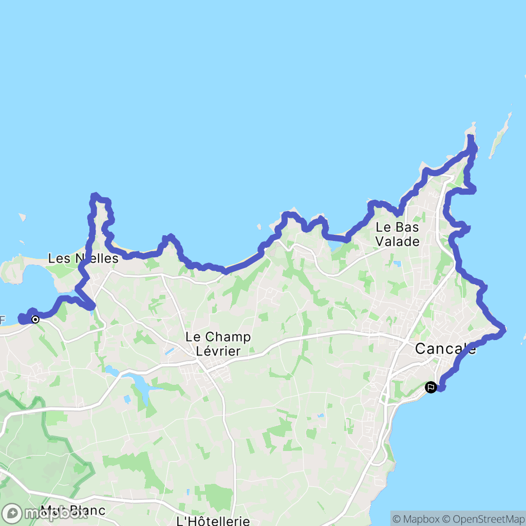 Saint-Coulomb : carte du parcours de randonnée - France