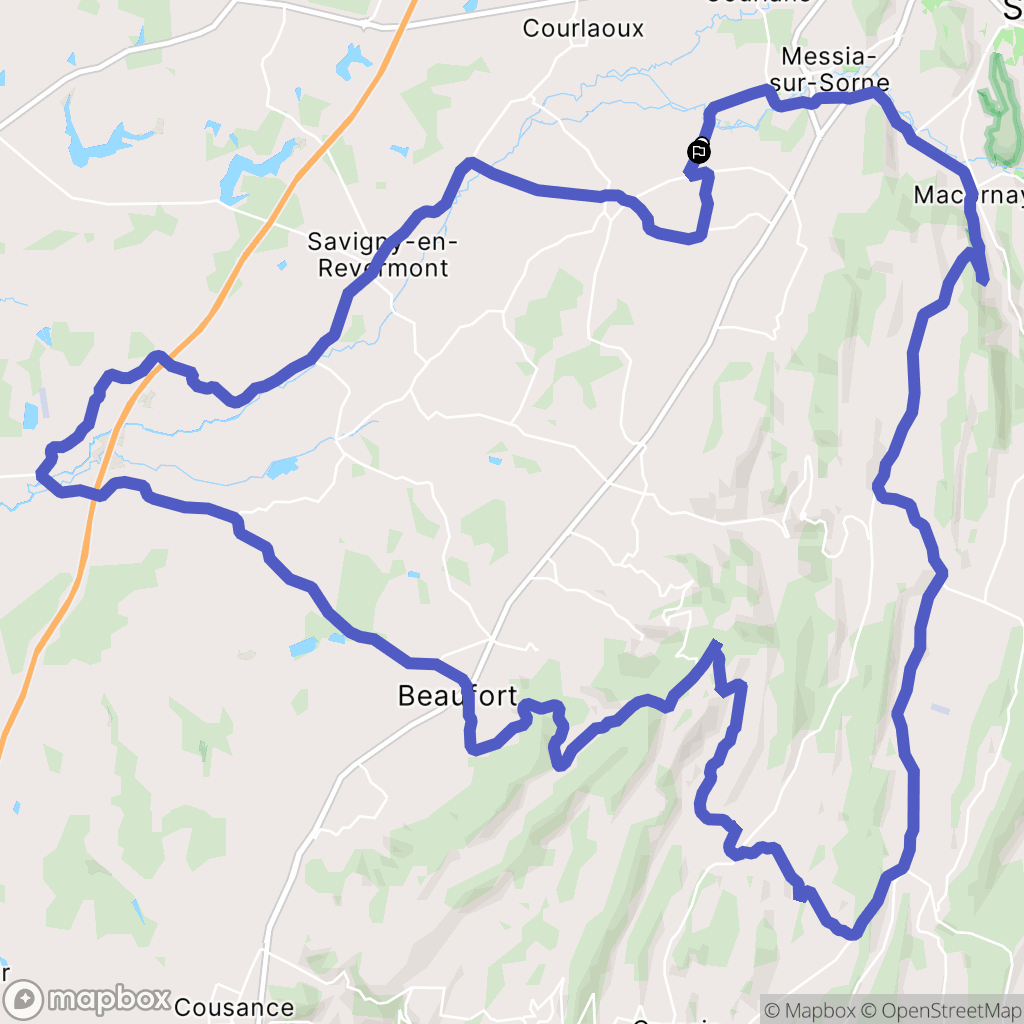 Frébuans : carte du parcours de randonnée - France