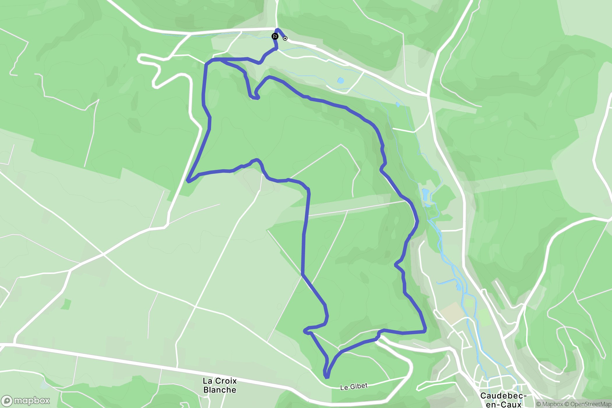 Maulévrier-Sainte-Gertrude : carte du parcours de randonnée - France