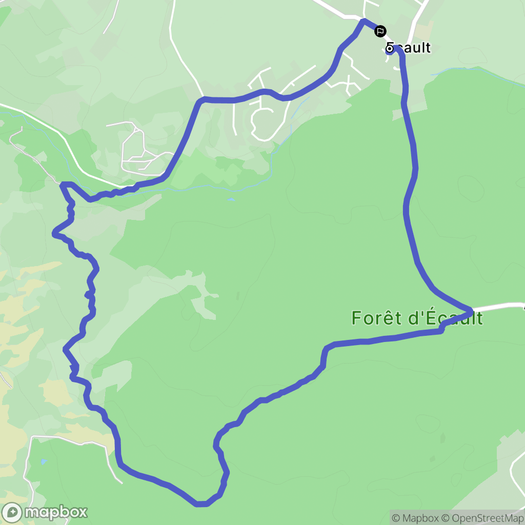 Saint-Étienne-au-Mont : carte du parcours de randonnée - France