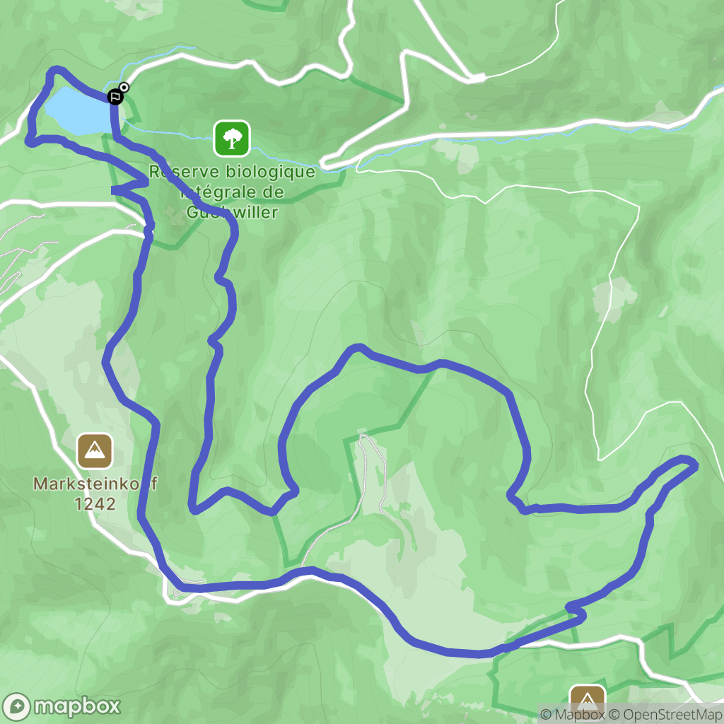 Linthal : carte du parcours de randonnée - France