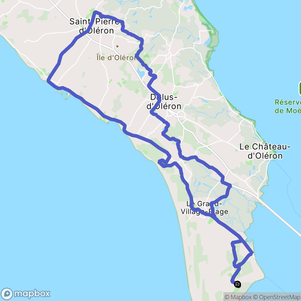 Saint-Trojan-les-Bains : carte du parcours de randonnée - France