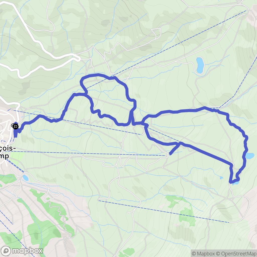 Saint-François-Longchamp : carte du parcours de randonnée - France