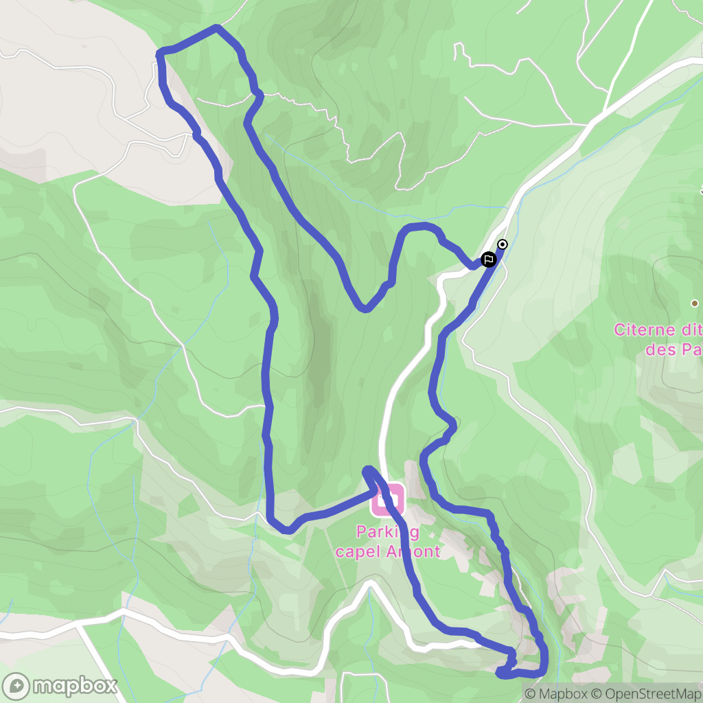 Bagnols-en-Forêt : carte du parcours de randonnée - France