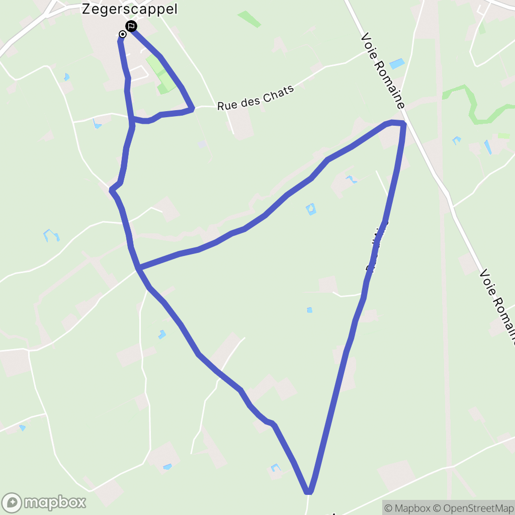 Zegerscappel : carte du parcours de randonnée - France