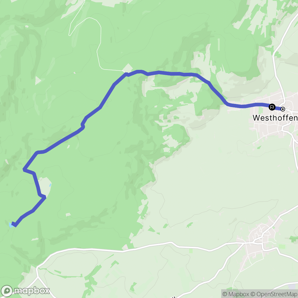 Westhoffen : carte du parcours de randonnée - France