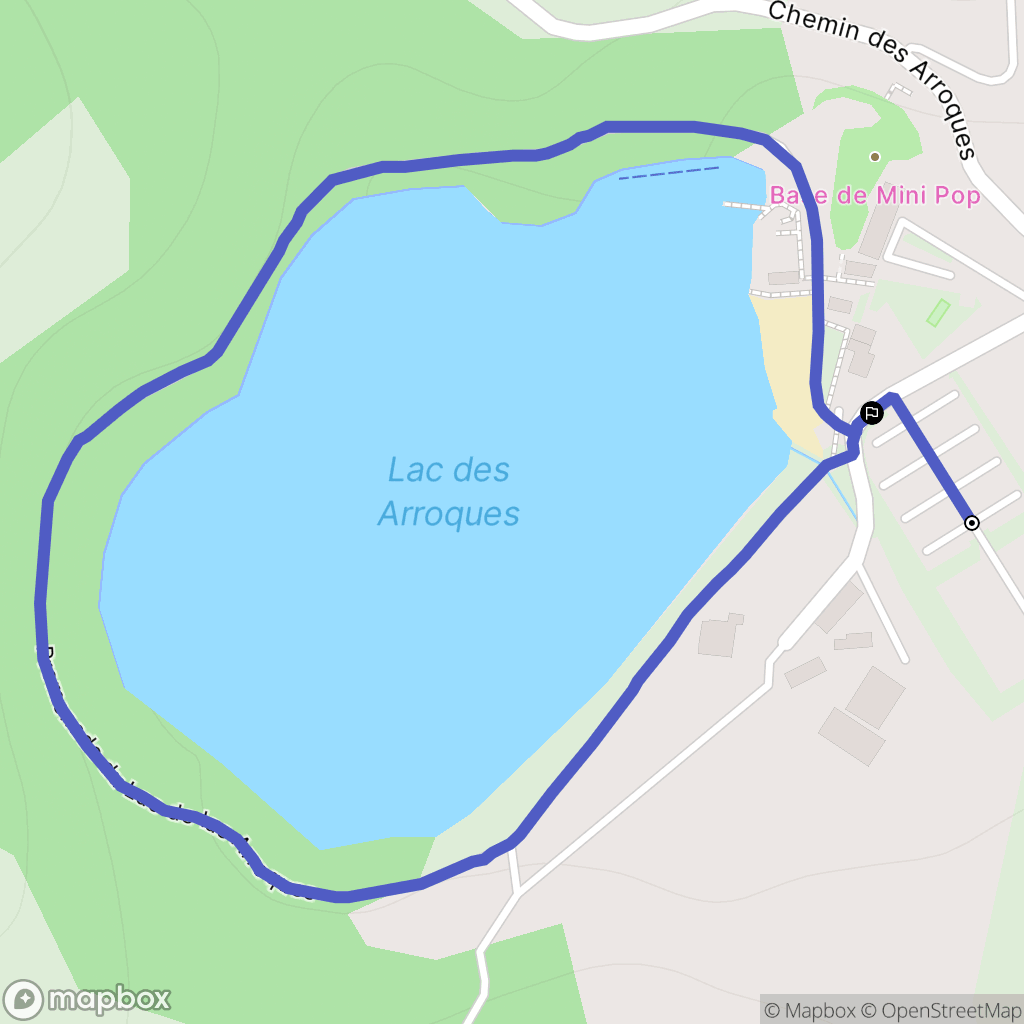 Guiche : carte du parcours de randonnée - France