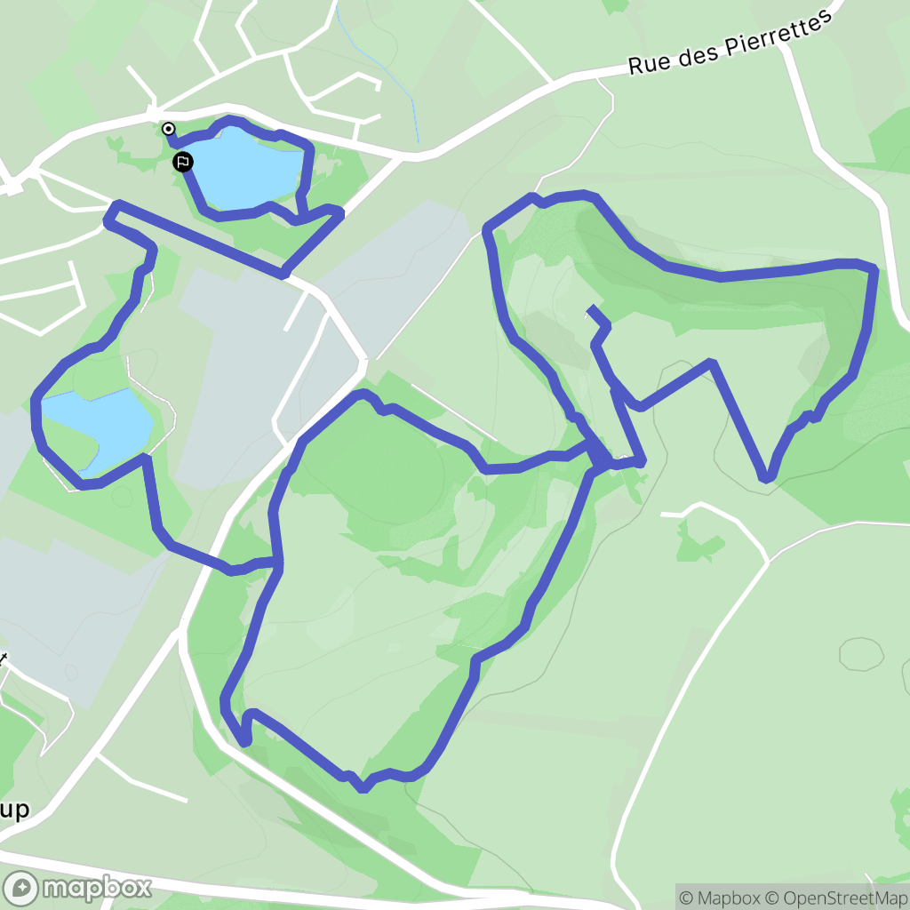 Desvres : carte du parcours de randonnée - France