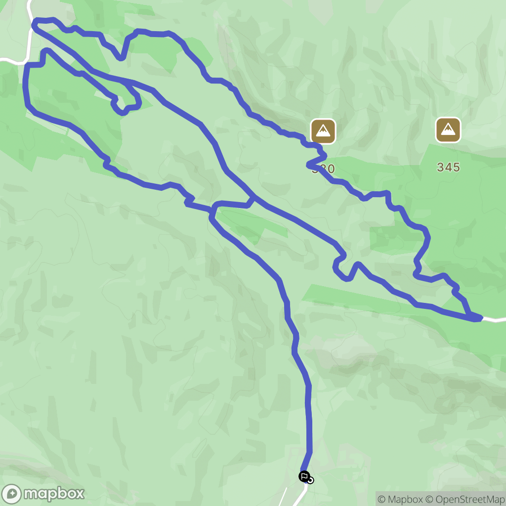Aureille : carte du parcours de randonnée - France
