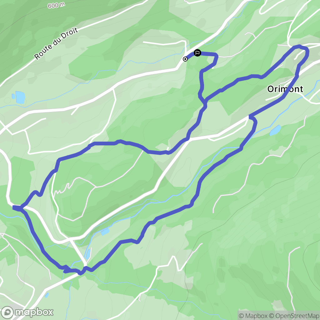 Sapois : carte du parcours de randonnée - France