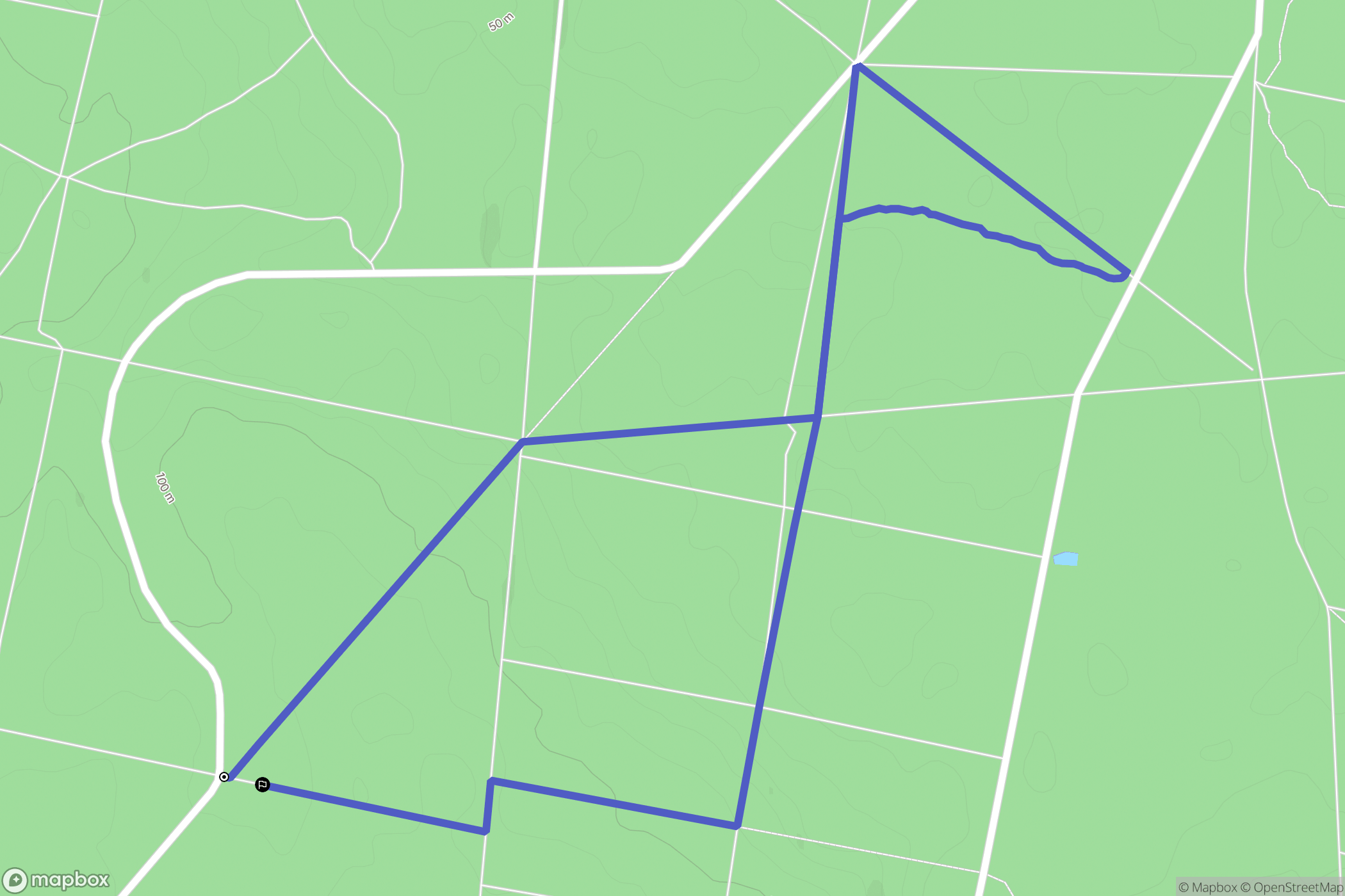 Vatteville-la-Rue : carte du parcours de randonnée - France