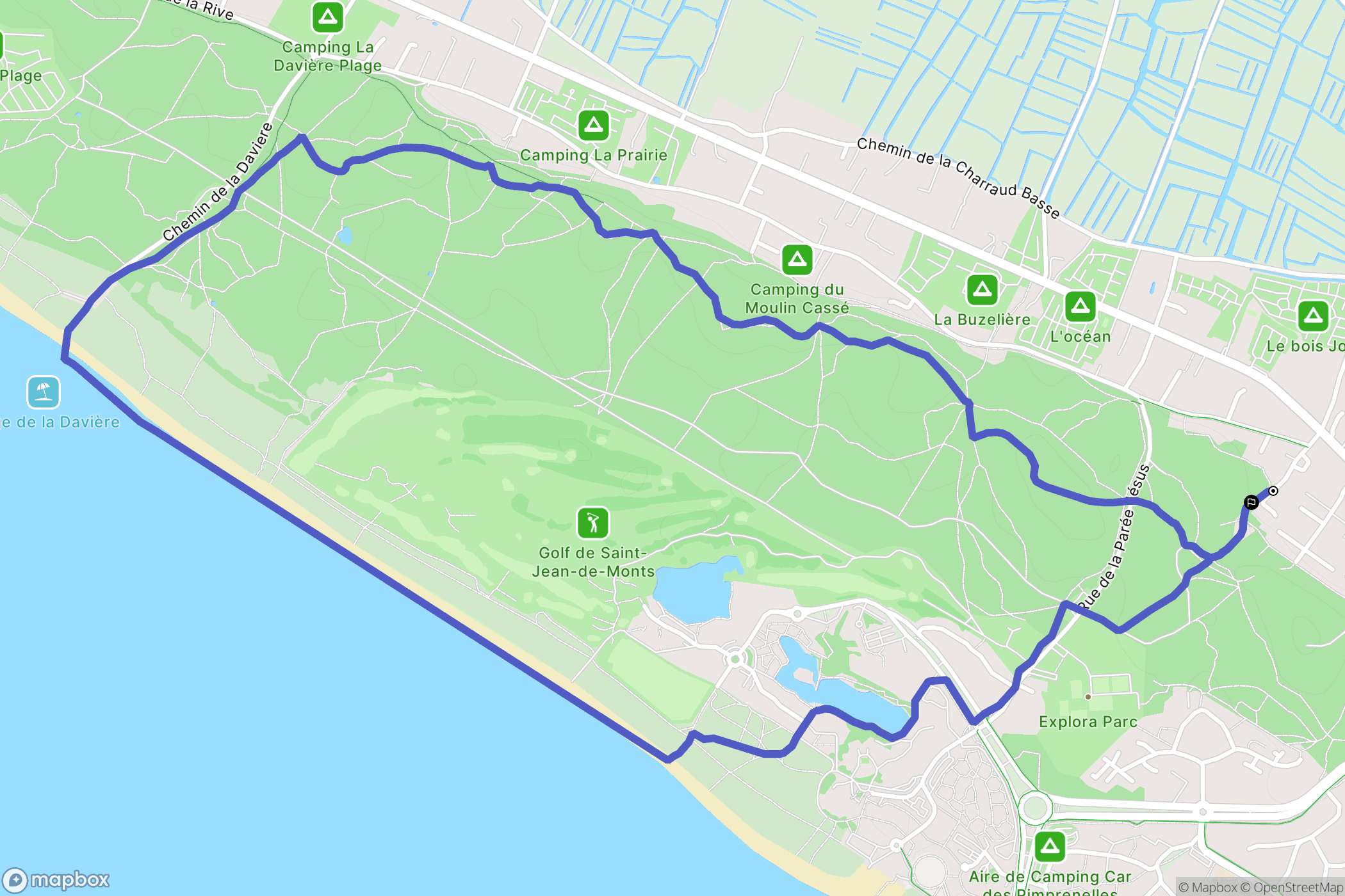 Saint-Jean-de-Monts: routekaart voor buitenactiviteiten - France