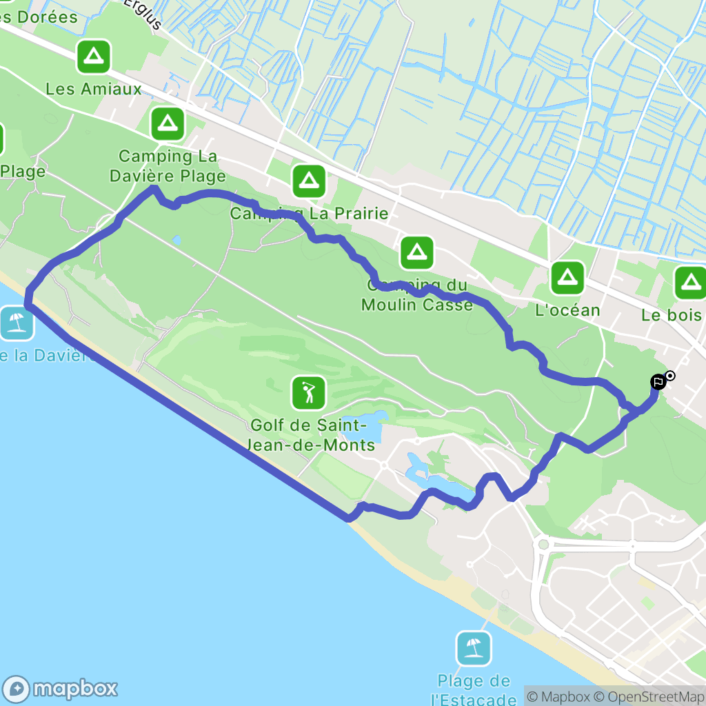 Saint-Jean-de-Monts: routekaart voor buitenactiviteiten - France