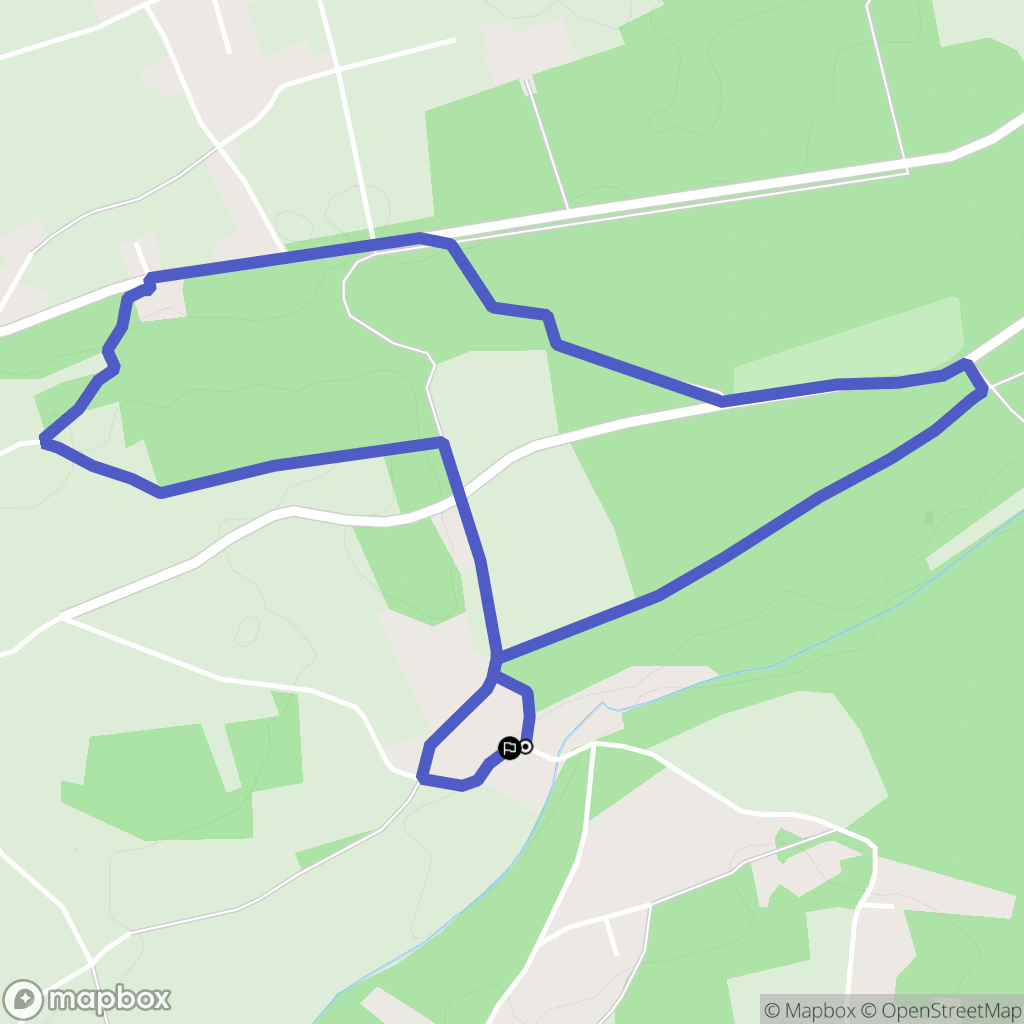 Caorches-Saint-Nicolas : carte du parcours de randonnée - France