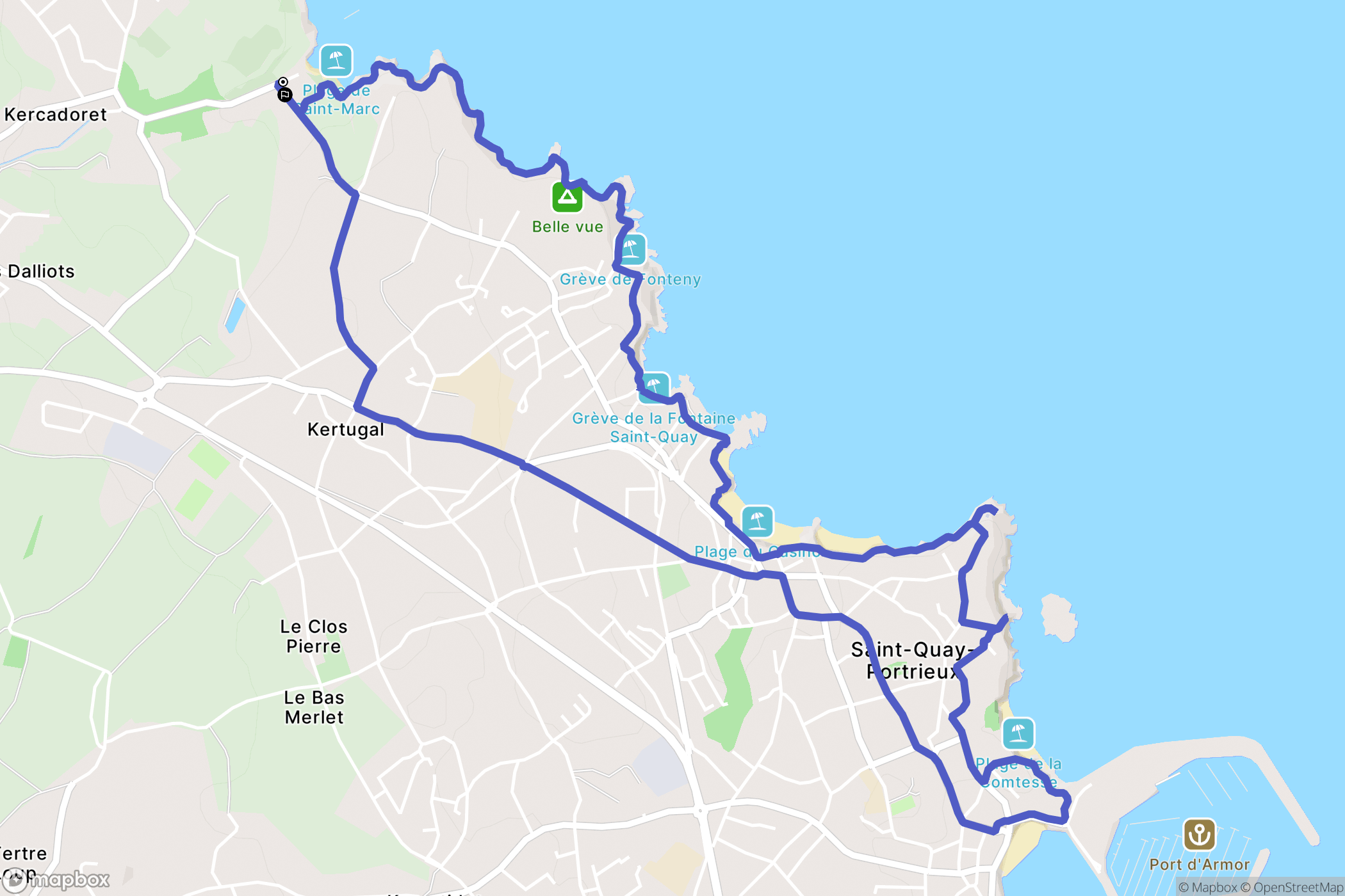 Tréveneuc: routekaart voor buitenactiviteiten - France