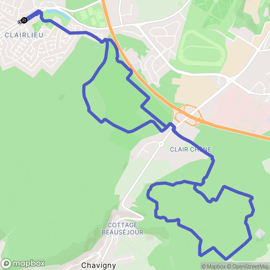 Villers-lès-Nancy : carte du parcours de randonnée - France