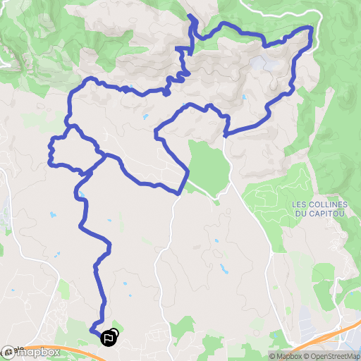 Puget-sur-Argens : carte du parcours de randonnée - France