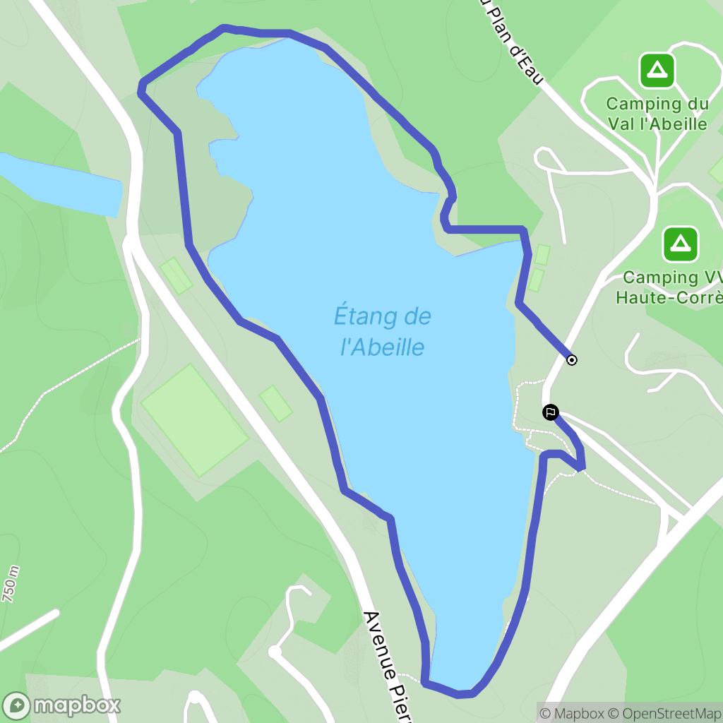 Monestier-Merlines : carte du parcours de randonnée - France