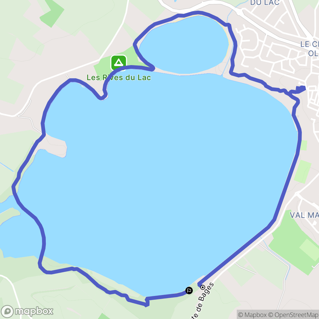 Montescot : carte du parcours de randonnée - France
