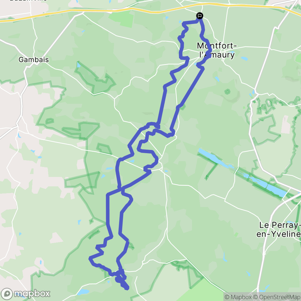 Galluis : carte du parcours de randonnée - France