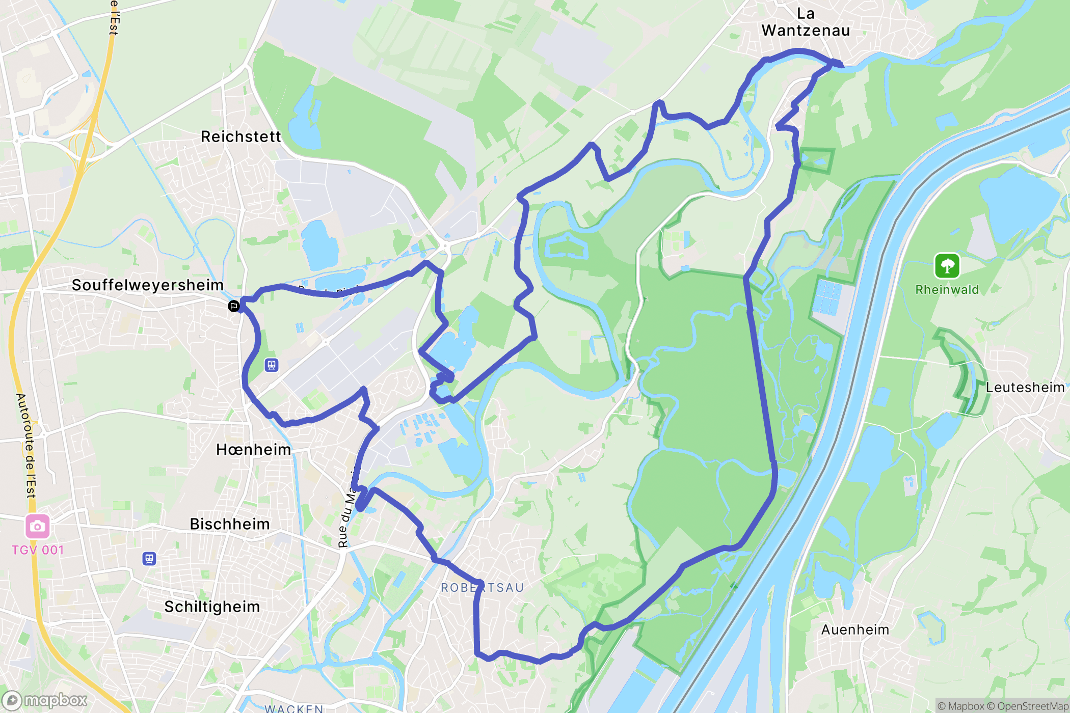 Souffelweyersheim: routekaart voor buitenactiviteiten - France