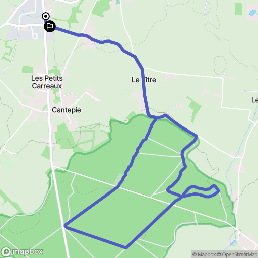 Le Molay-Littry : carte du parcours de randonnée - France