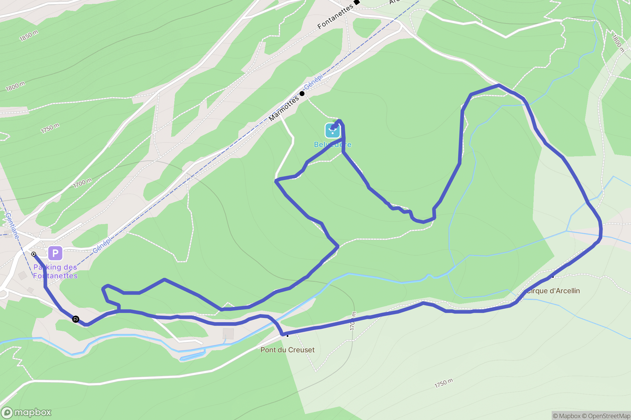 Pralognan-la-Vanoise: routekaart voor buitenactiviteiten - France