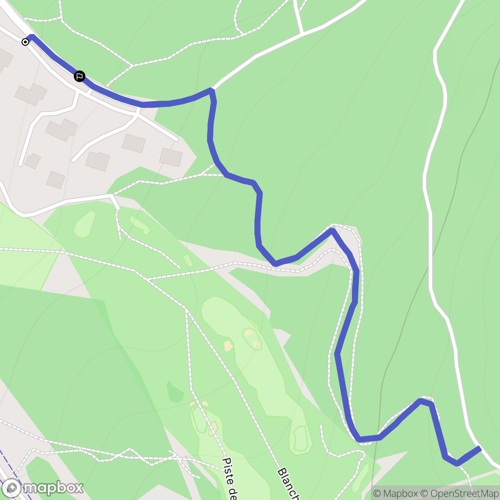 Les Allues : carte du parcours de randonnée - France