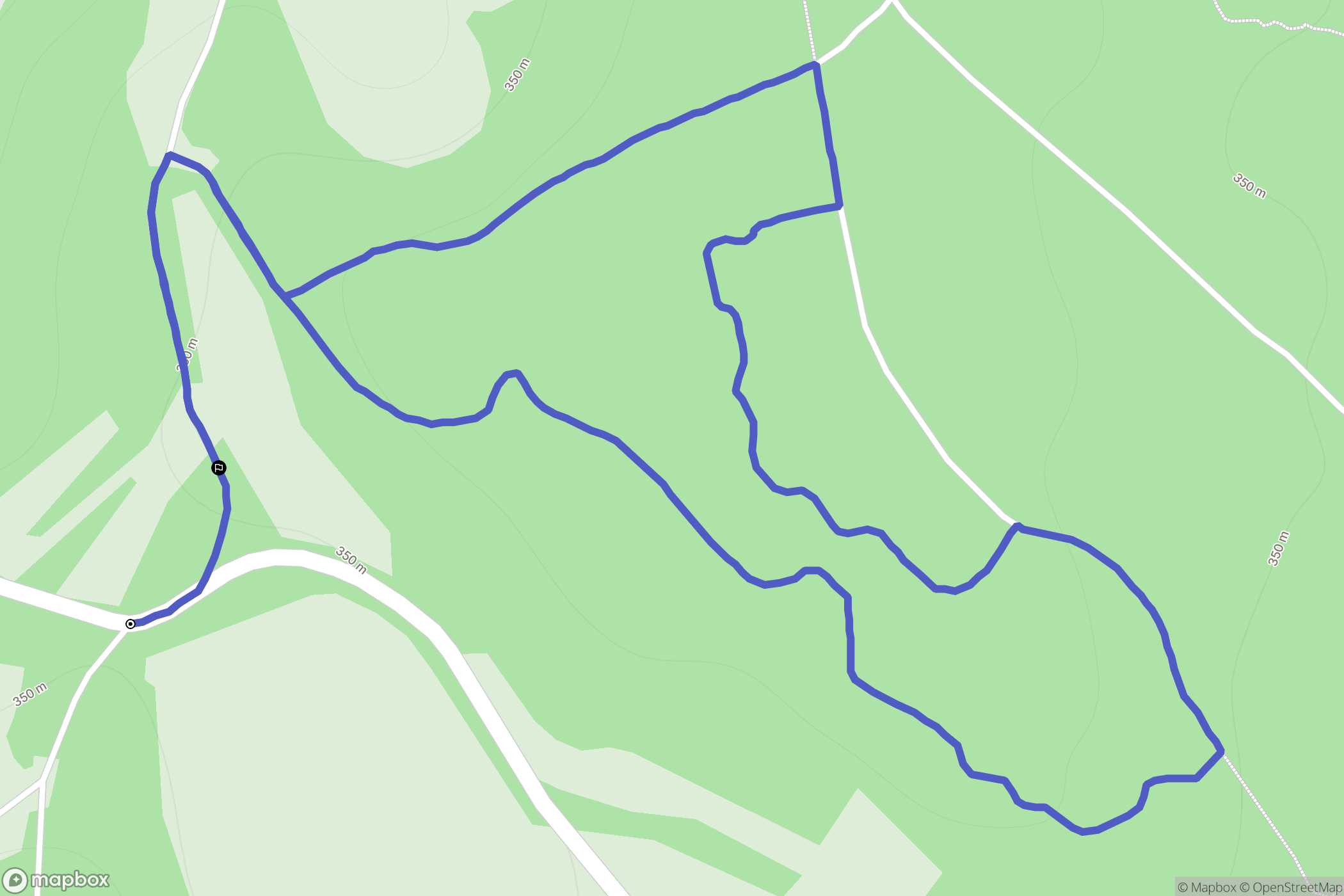 Navenne : carte du parcours de randonnée - France