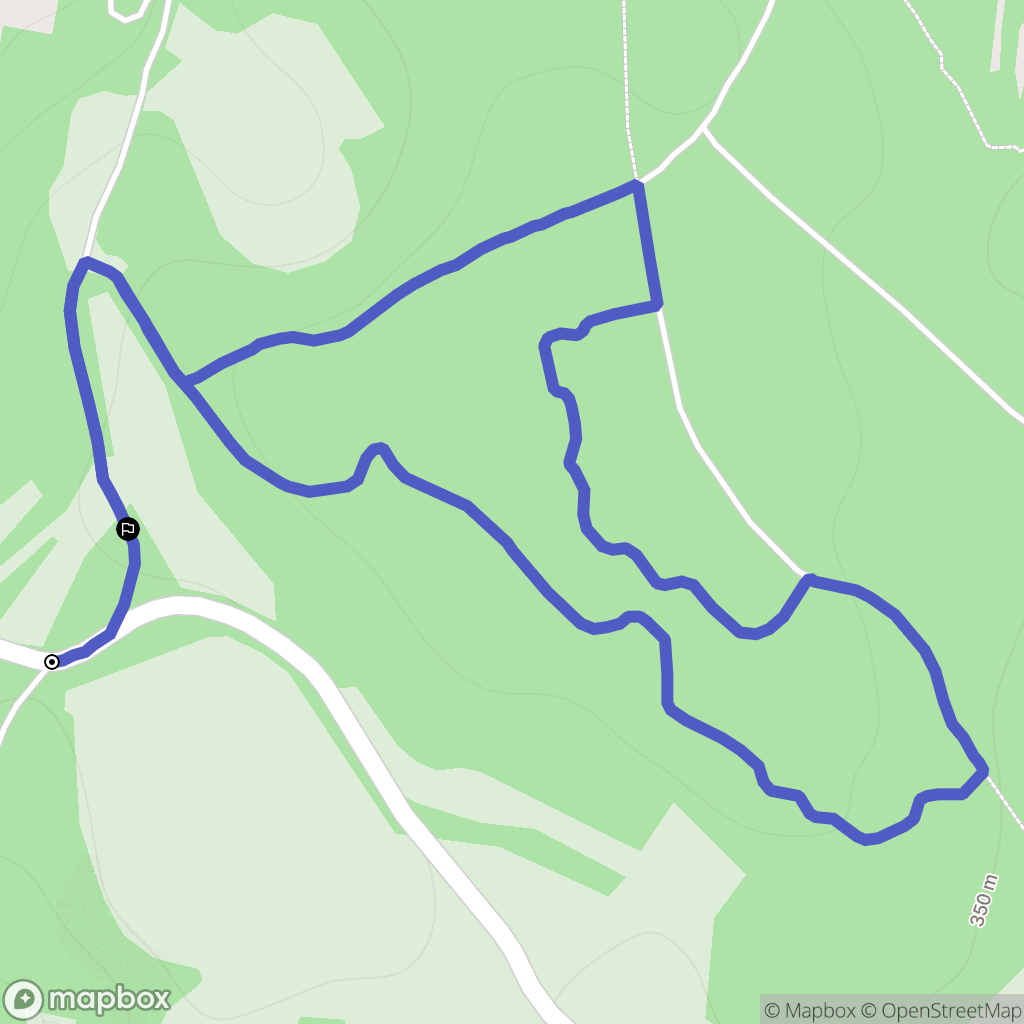 Navenne : carte du parcours de randonnée - France