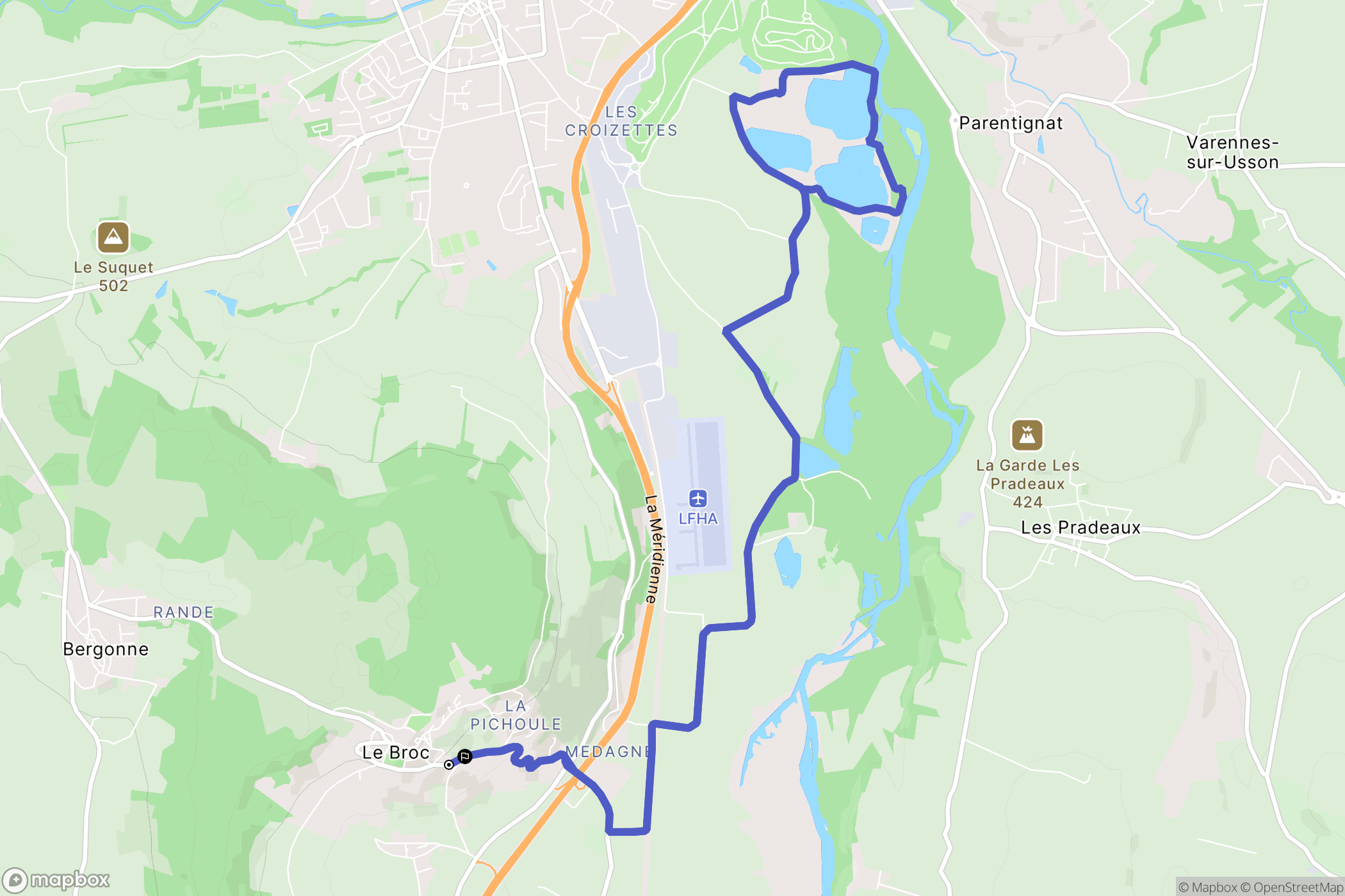 Le Broc: routekaart voor buitenactiviteiten - France