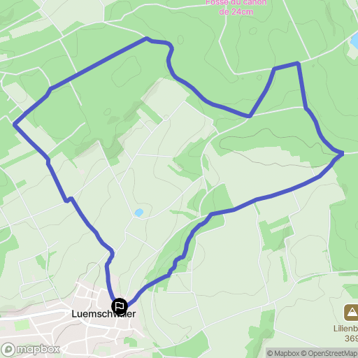 Luemschwiller : carte du parcours de randonnée - France