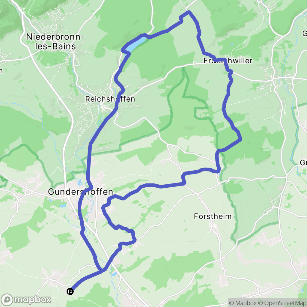 Mietesheim : carte du parcours de randonnée - France