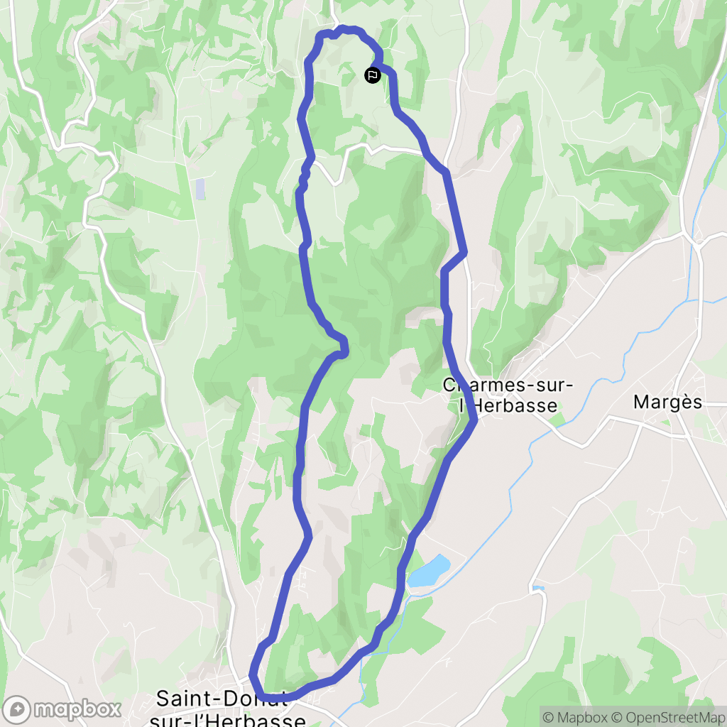 Bathernay : carte du parcours de randonnée - France