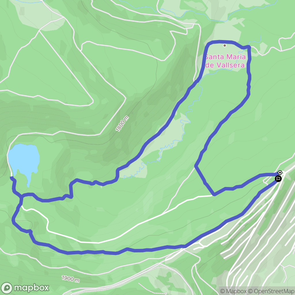 Les Angles : carte du parcours de randonnée - France
