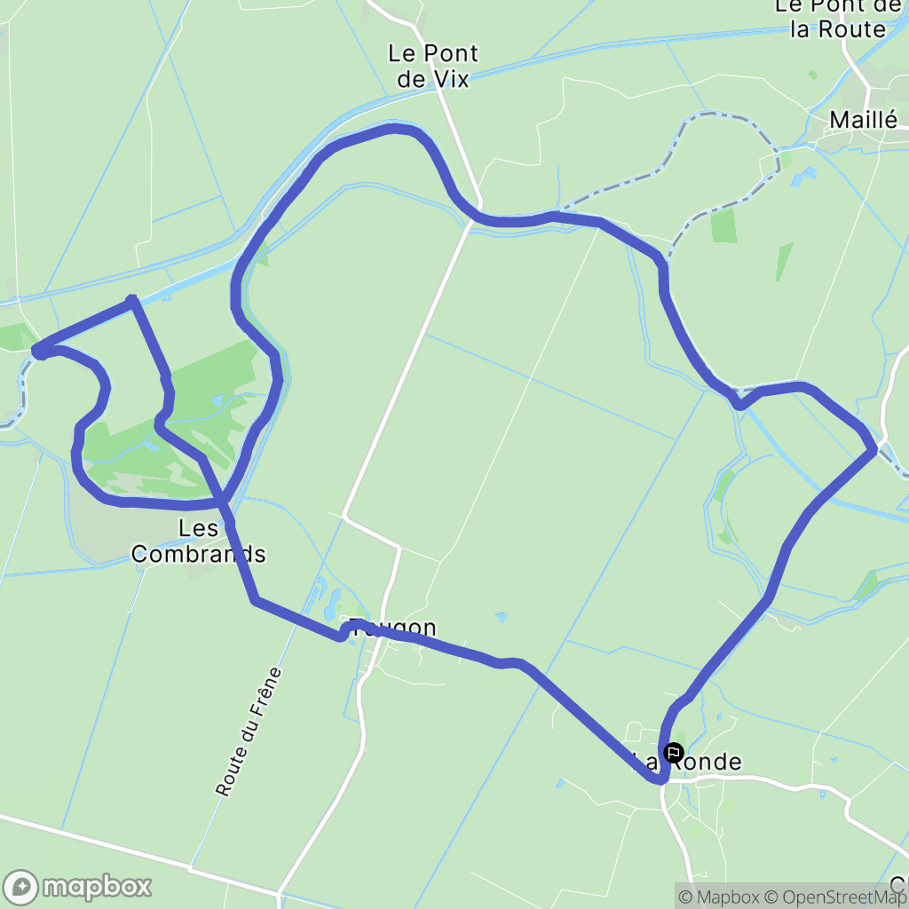 La Ronde : carte du parcours de randonnée - France