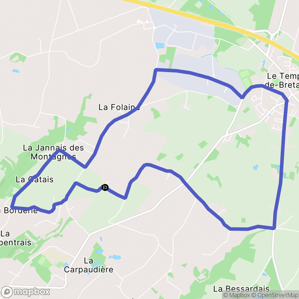 Cordemais : carte du parcours de randonnée - France