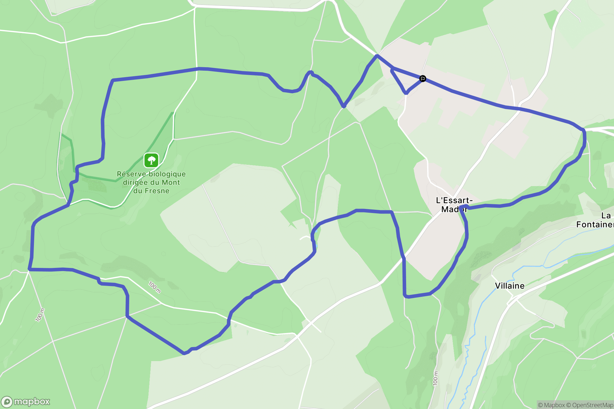 Lyons-la-Forêt : carte du parcours de randonnée - France