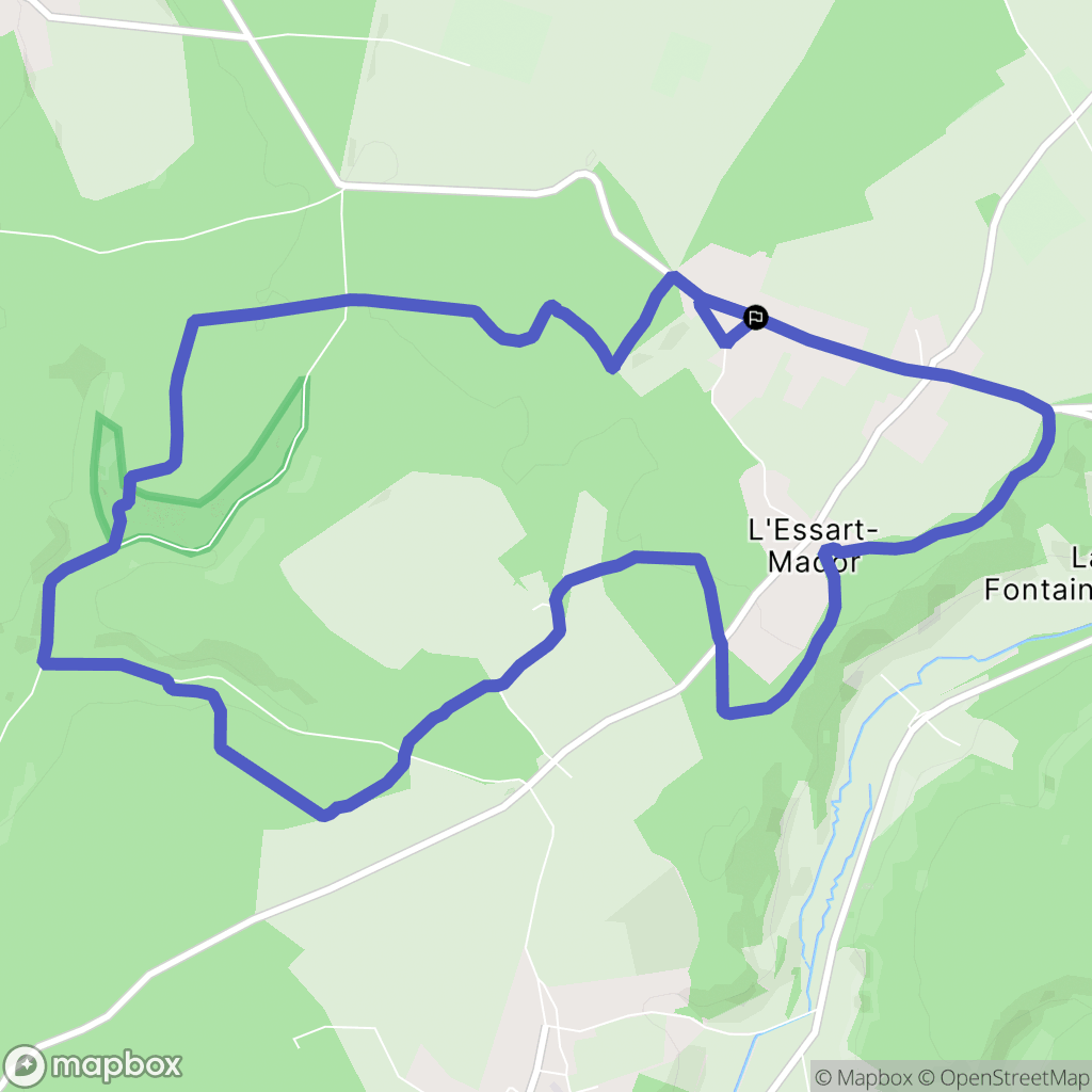 Lyons-la-Forêt : carte du parcours de randonnée - France