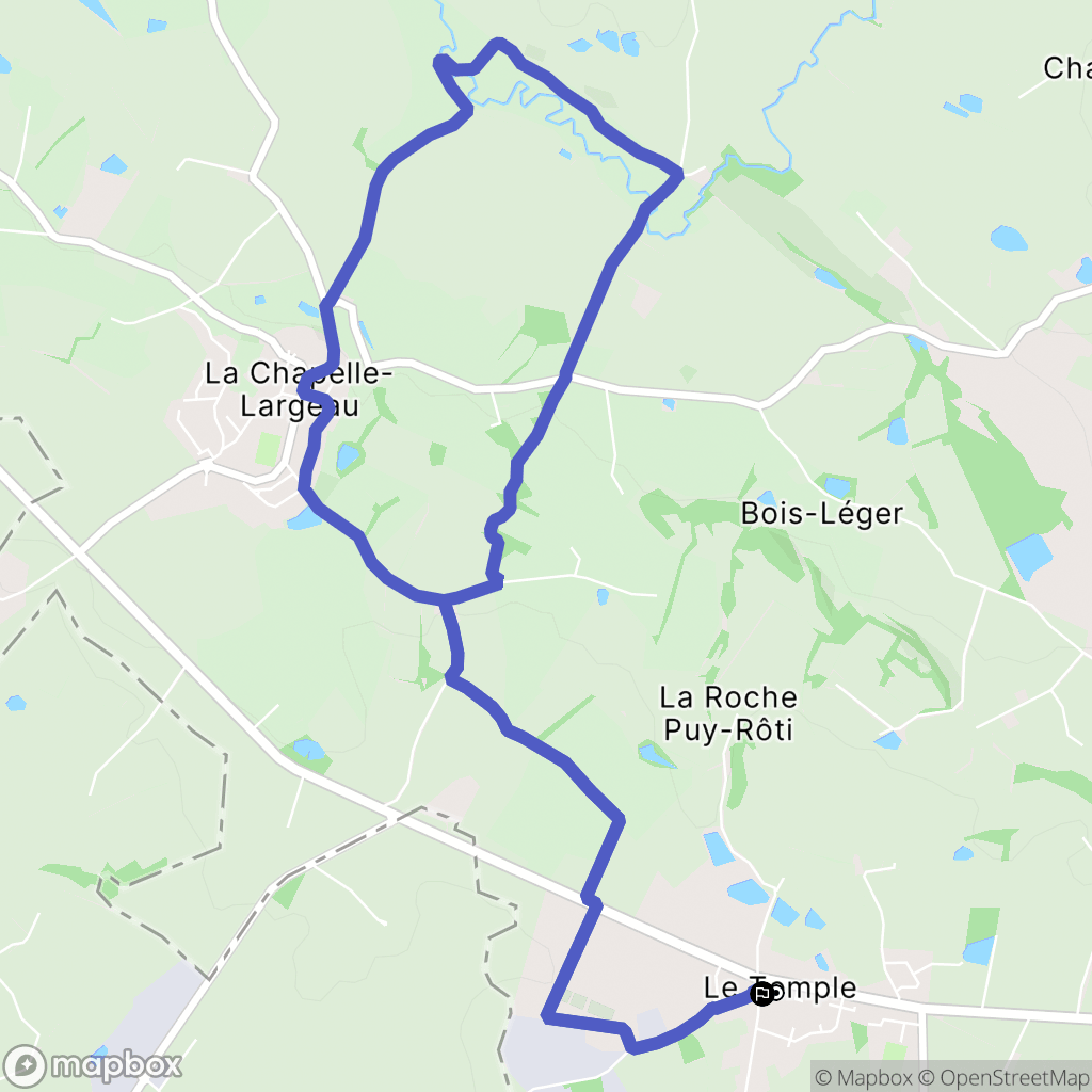 Mauléon : carte du parcours de randonnée - France