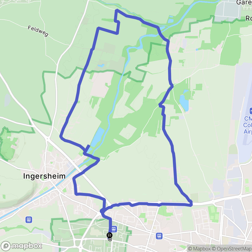 Wintzenheim : carte du parcours de randonnée - France