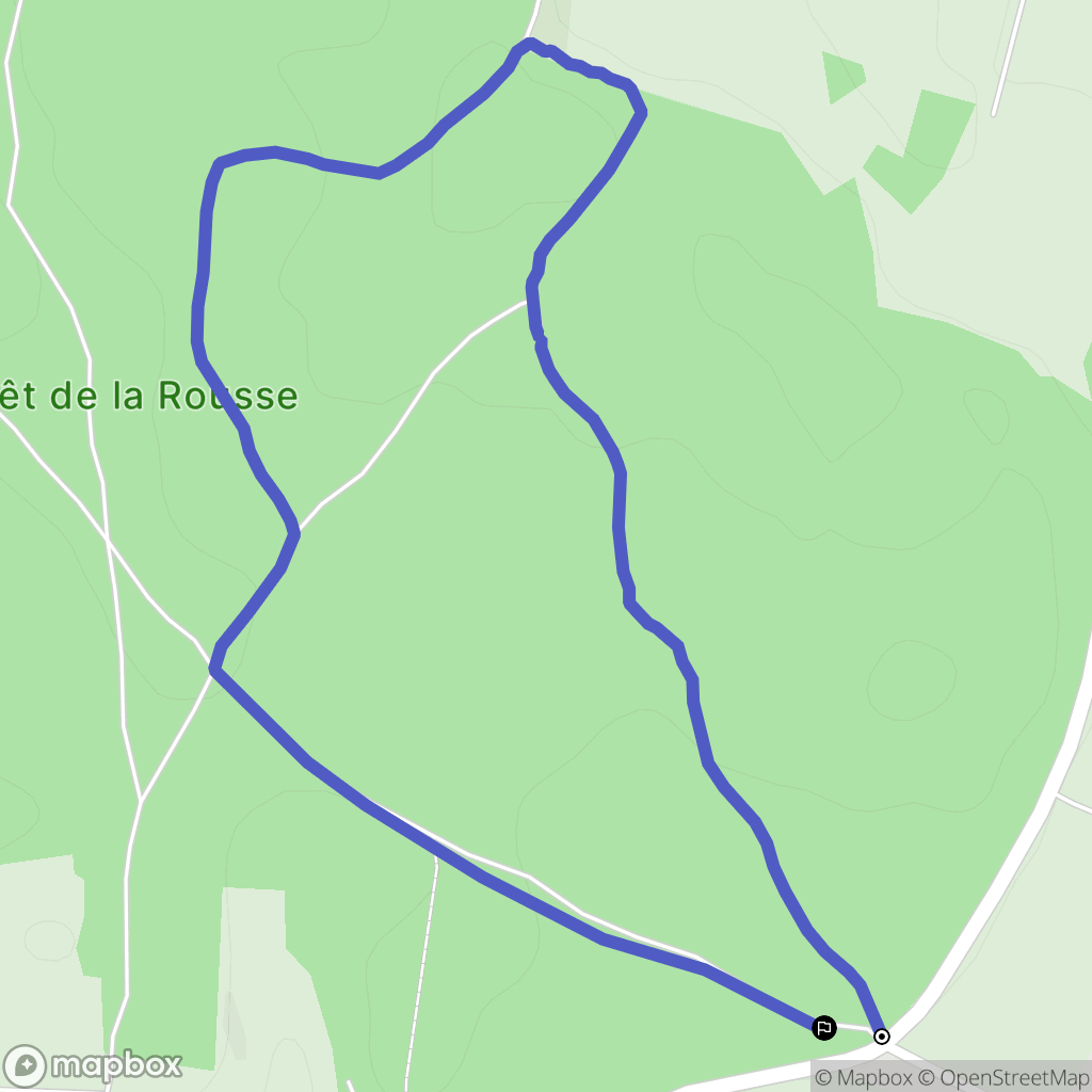 Villereversure : carte du parcours de randonnée - France