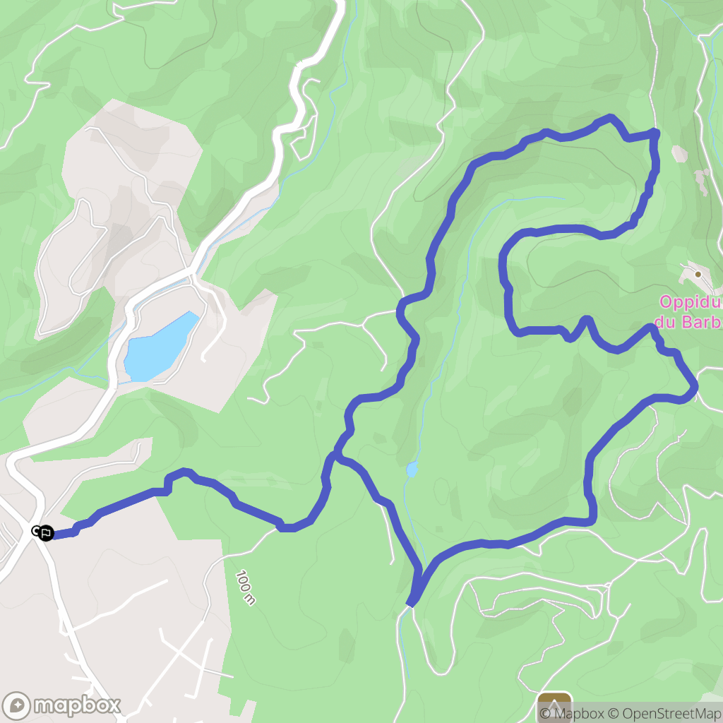 Fréjus : carte du parcours de randonnée - France